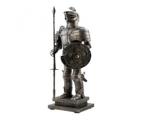 Imagem de Armadura Medieval Escudo E Lança 48cm Estilo Retrô Vintage