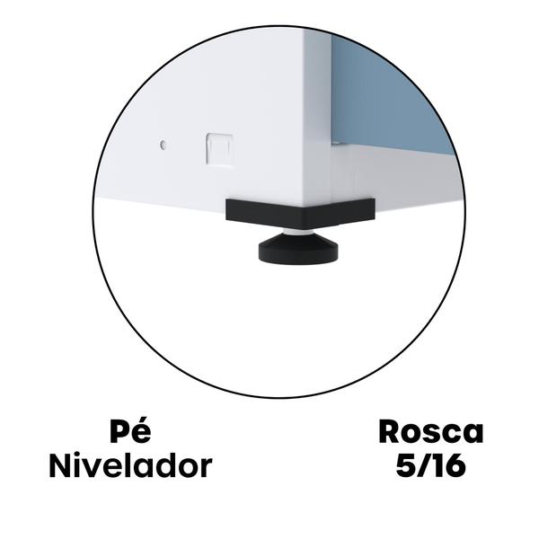 Imagem de Armário 2 Portas Aço 4 Prateleiras Ap409sl