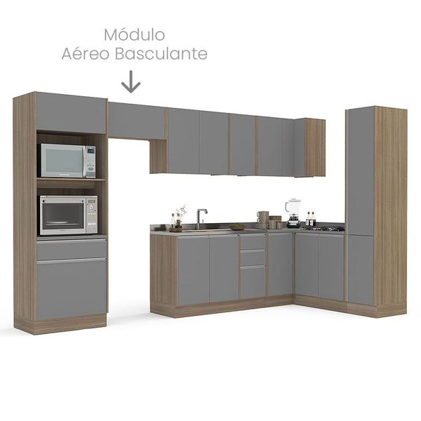 Imagem de Armário Aéreo 76,6cm 1 Porta Basculante Linha Campanele 200043 Menu Kitchen