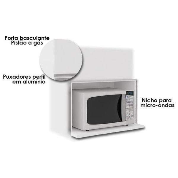 Imagem de Armário Aéreo Micro-ondas Evidence Branco - Poliman