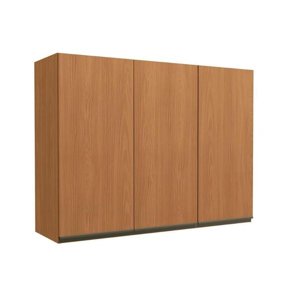 Imagem de Armário Aéreo p/ Cozinha Maxxi G766 c/ 3 Portas 120cm Canela - Kappesberg