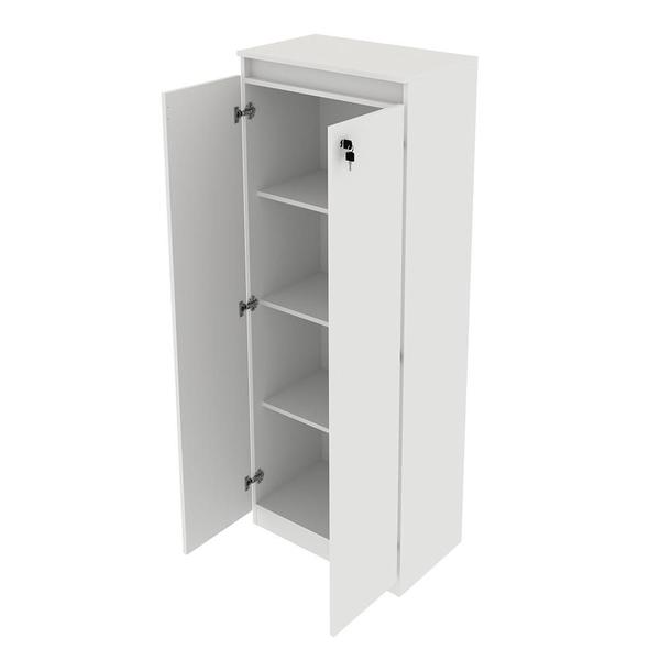 Imagem de Armário Alto com Tranca para Escritório Home Office ME4151 MDP Branco G69 - Gran Belo