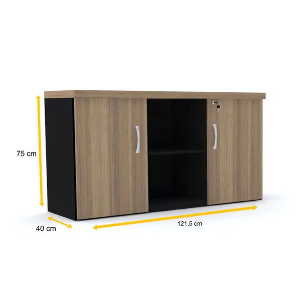 Imagem de Armário credenza 2 portas pandin pe40 - naturalle