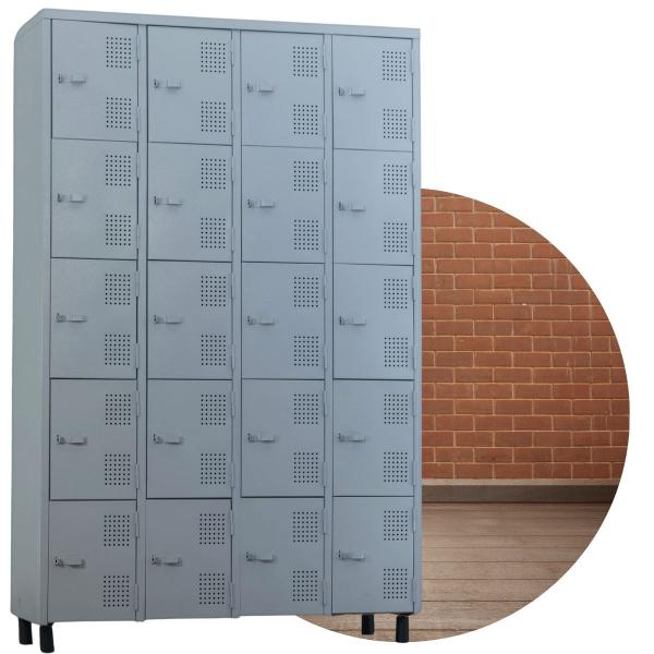 Armário de aço roupeiro 20 portas locker - FAMACC MÓVEIS DE AÇO Imagem de Armário de aço roupeiro 20 portas locker