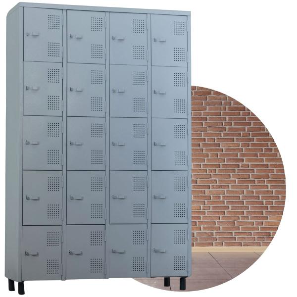 Armário de aço roupeiro 20 portas locker - FAMACC MÓVEIS DE AÇO Imagem de Armário de aço roupeiro 20 portas locker