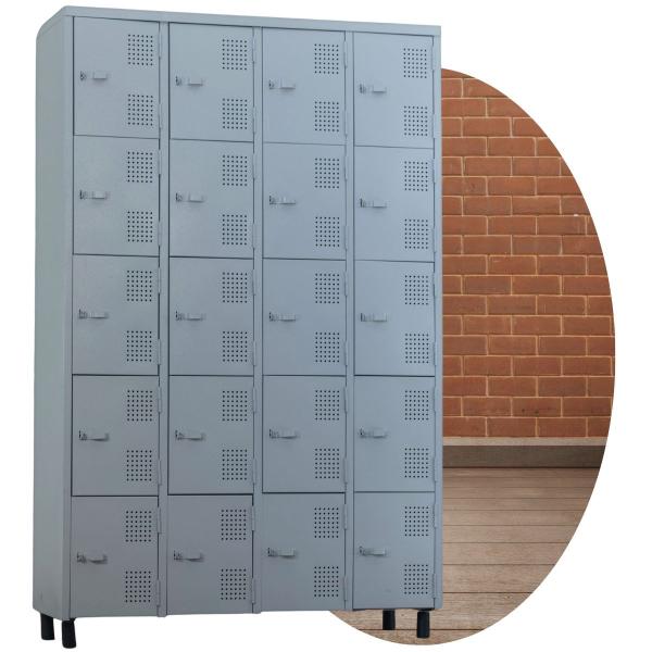 Armário de aço roupeiro 20 portas locker - FAMACC MÓVEIS DE AÇO Imagem de Armário de aço roupeiro 20 portas locker