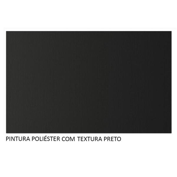 Imagem de Armário de Cozinha Aéreo 120 x 50 cm 2 Portas Preto Reims Madesa