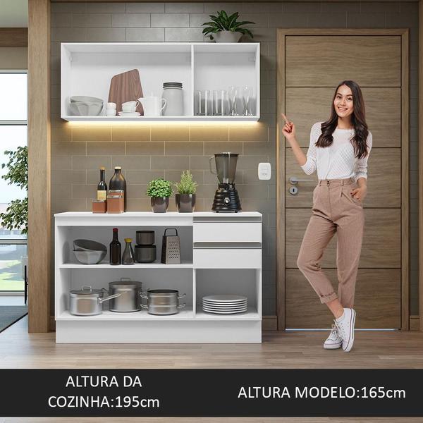 Imagem de Armário de Cozinha Compacta 100% MDF 120 cm Smart Madesa 01