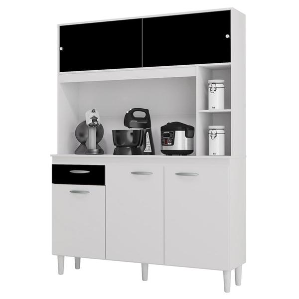 Imagem de Armário de Cozinha Compacta 120cm Parisi P11 Branco - Mpozenato