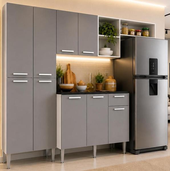 Armário de Cozinha Compacta Pequim Multimóveis V2933
