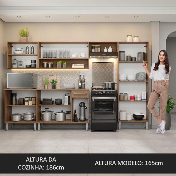 Imagem de Armário de Cozinha Completa 293cm Emilly Madesa 01