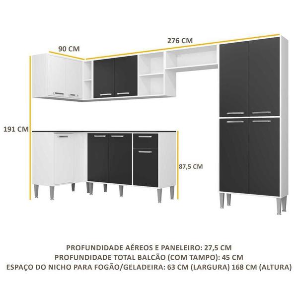 Imagem de Armário de Cozinha Completa 6 peças Xangai Zouk Multimóveis
