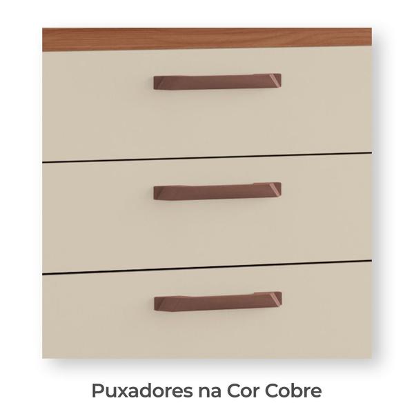 Imagem de Armário de Cozinha Diana 100% MDF Tuboarte 8 Portas e 3 Gavetas