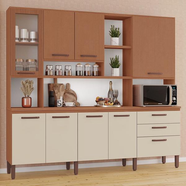 Armário de Cozinha Diana 100% MDF Tuboarte 8 Portas e 3 Gavetas Armário de Cozinha Diana 100% MDF Tuboarte 8 Portas e 3 Gavetas