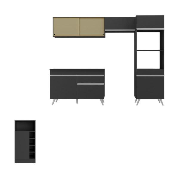 Imagem de Armário de Cozinha Modulado com Bancada Americana Multimóveis MP2209
