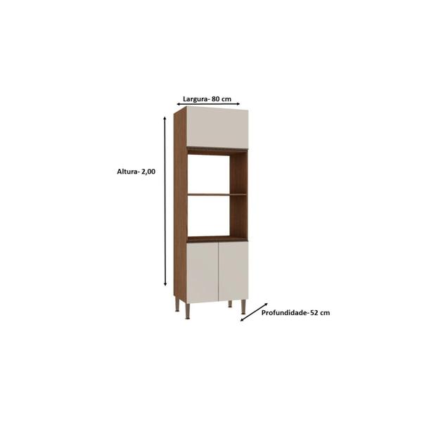 Imagem de Armário de Cozinha para Forno e Microondas Genialflex