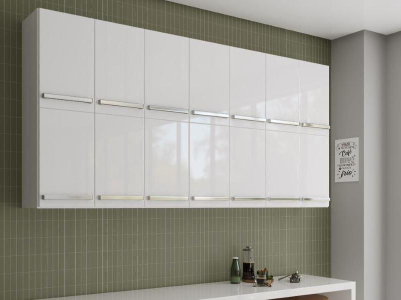 Armario Duplo Aereo com 14 Portas Alemanha Branco Bela Casa - Bela Casa Movelaria Imagem de Armario Duplo Aereo com 14 Portas Alemanha Branco Bela Casa