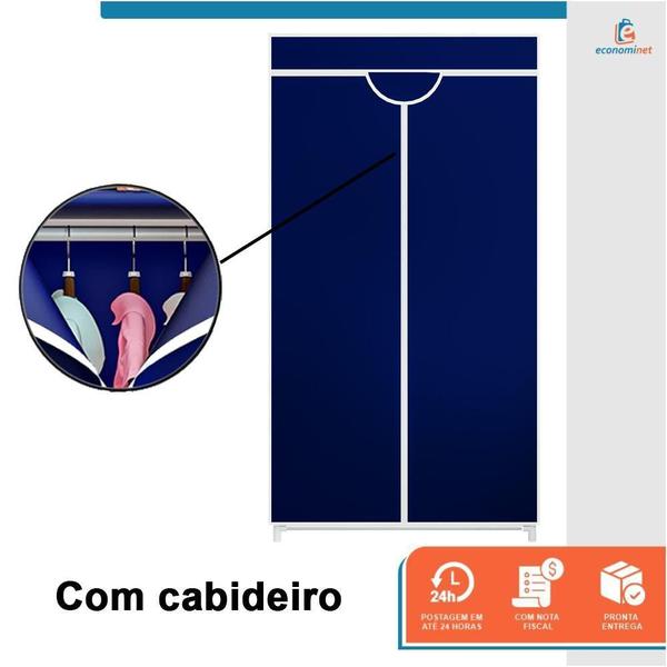 Imagem de Armário Guarda Roupa Dobrável Portátil Multiuso Organizador