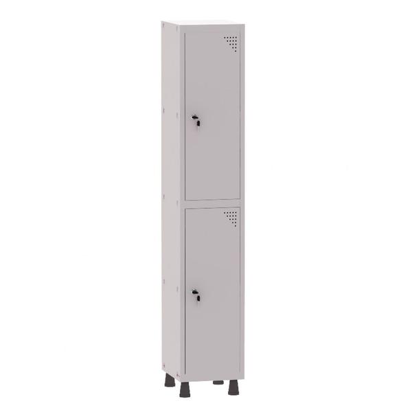 Armário Guarda Volume Locker Roupeiro 1 Vão 2 Portas Aço GRF501/2 Cinza - Pandin Imagem de Armário Guarda Volume Locker Roupeiro 1 Vão 2 Portas Aço GRF501/2 Cinza - Pandin