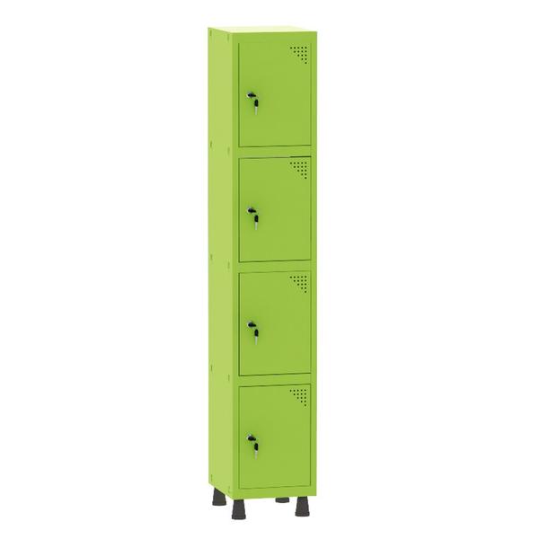 Imagem de Armário Guarda Volume Locker Roupeiro 1 Vão 4 Portas Aço GRF501/4 Verde Miró - Pandin