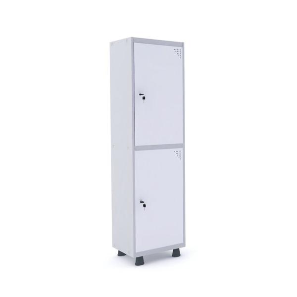 Imagem de Armário Guarda Volume Locker Roupeiro 2 Portas Aço 50cmx193cm Pandin Móveis