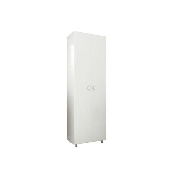 Imagem de Armário Multiuso Lavanderia AM3101 c/ 2 Portas c/ Rodízios Branco - Tecno Mobili