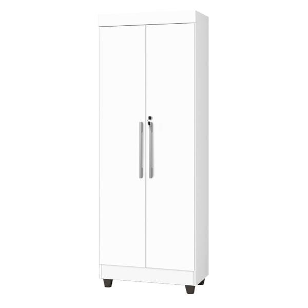 Armário Multiuso Lavanderia Com Chave 2 Portas 1,80m Texas Branco J&A - Csa Armário Multiuso Lavanderia Com Chave 2 Portas 1,80m Texas Branco J&A - Csa