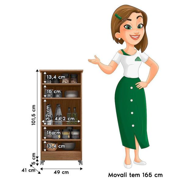 Imagem de Armário Multiuso Lírio 1 Porta - Moval