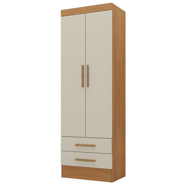 Armário Multiuso Modulare 2 Portas 2 Gavetas Cinamomo/Off White