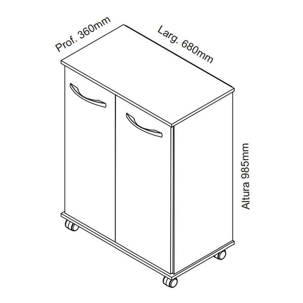 Imagem de Armário Multiuso Mônaco 2 portas - Inove