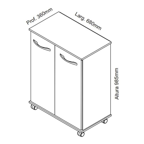Imagem de Armário Multiuso Mônaco 2 portas - Inove
