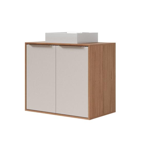 Armário para Banheiro 80 Cm com Cuba Elis - Yescasa Imagem de Armário para Banheiro 80 Cm com Cuba Elis