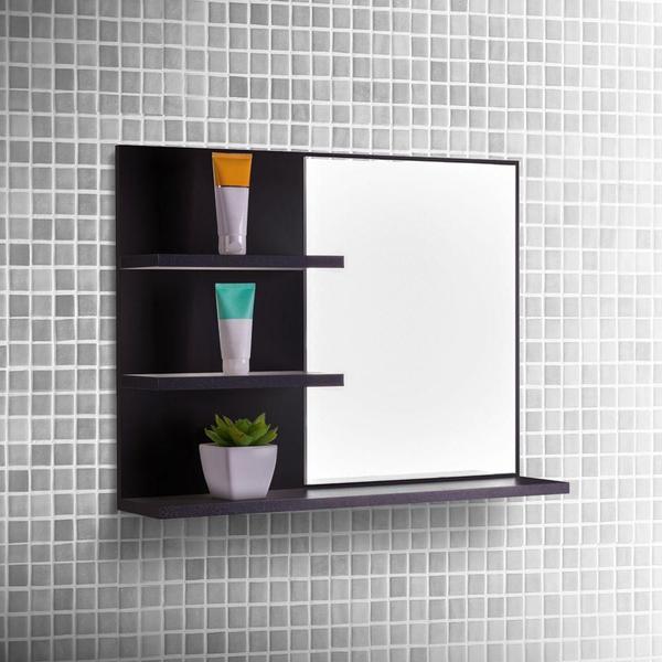 Imagem de Armário Para Banheiro com Espelho Lugano 60 x 45cm