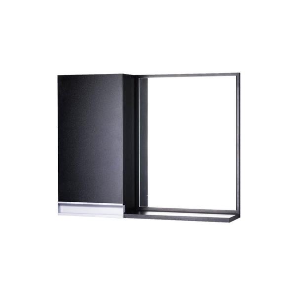 Imagem de Armário para Banheiro com Espelho Preto com Puxador de Metal