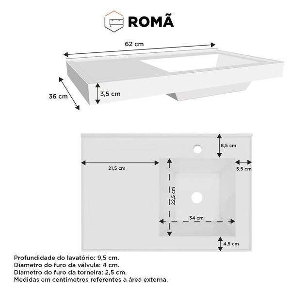 Imagem de Armário para Banheiro em Aço Romã Branco - Cozimax