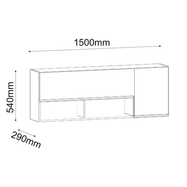 Imagem de Armário Para Cozinha 150cm - Vallisa Decor