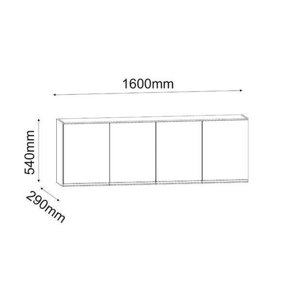 Imagem de Armário Para Cozinha 160cm - Vallisa Decor