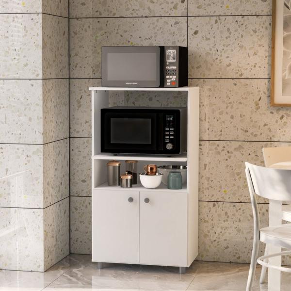 Imagem de Armário para Forno e Microondas com 2 Portas 2309 Branco