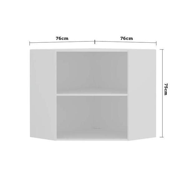 Imagem de Armário Perola Canto Diagonal 2 Portas Luciane