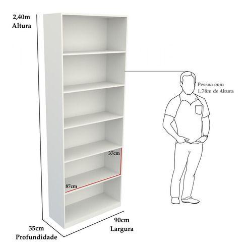 Imagem de Armário Prateleira Multiuso M8 Mdp Vitrine Expositor Loja