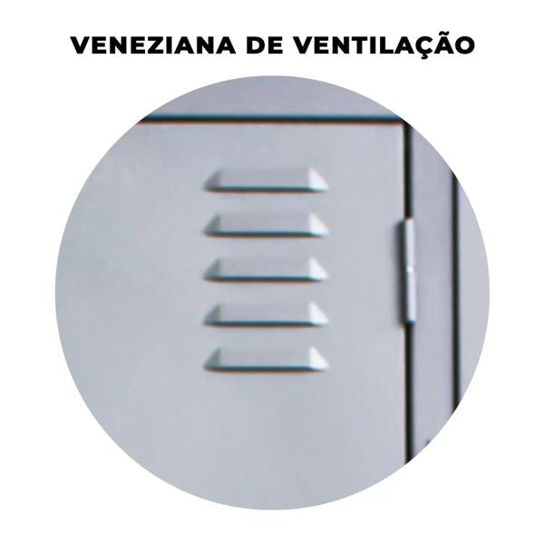 Imagem de Armário Roupeiro De Aço Vestiário Academia 20 Portas Locker