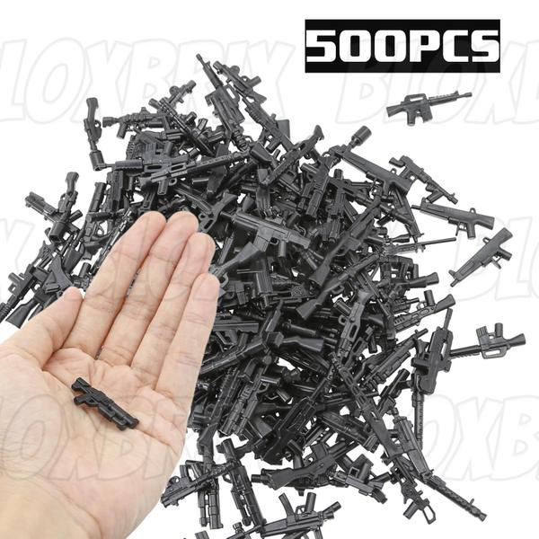 Imagem de Armas Toy Soldiers BloxBrix 500 unidades para homens do exército com complementos