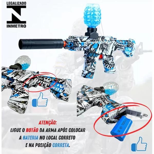 Arminha de Brinquedo Automática com Bolinhas de Gel e Nota Fiscal - Phoenix Imagem de Arminha de Brinquedo Automática com Bolinhas de Gel e Nota Fiscal