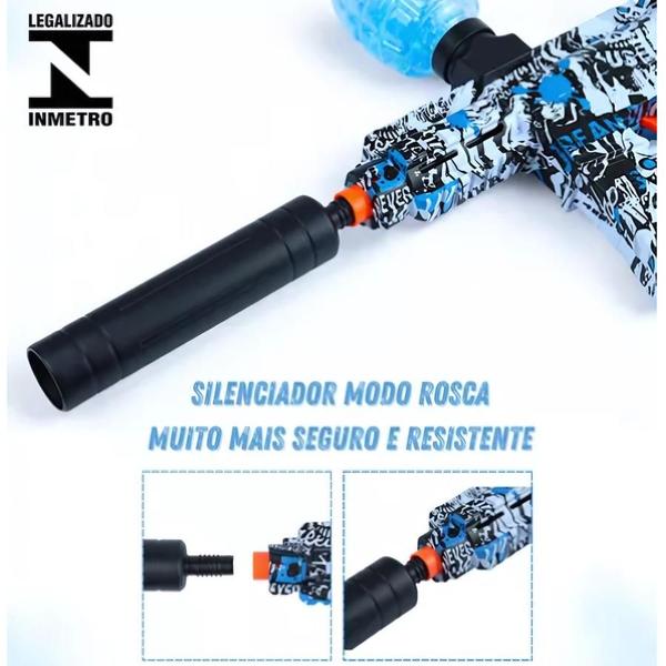 Arminha de Brinquedo Automática com Bolinhas de Gel e Nota Fiscal - Phoenix Imagem de Arminha de Brinquedo Automática com Bolinhas de Gel e Nota Fiscal