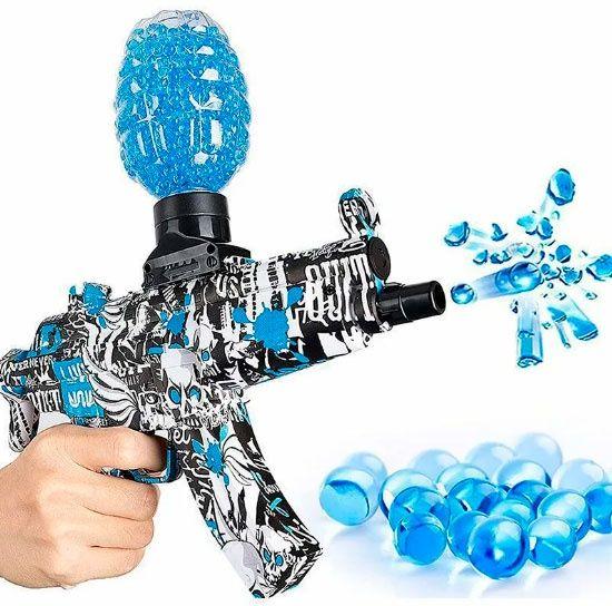 Imagem de Arminha de Brinquedo Automática com Óculos de Proteção e Bolinhas Gel