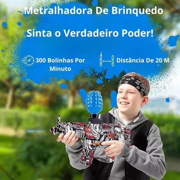 Arminha de Gel Blasters Bolinha Gel Automática Elétrica - SPU Imagem de Arminha de Gel Blasters Bolinha Gel Automática Elétrica