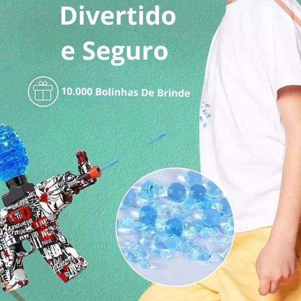 Arminha de Gel Blasters Bolinha Gel Automática Elétrica - SPU Imagem de Arminha de Gel Blasters Bolinha Gel Automática Elétrica