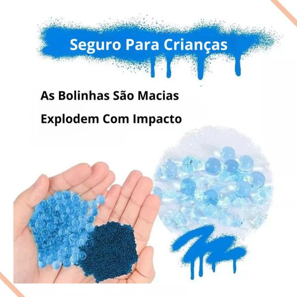 Arminha de Gel Blasters Bolinha Gel Automática Elétrica - SPU Imagem de Arminha de Gel Blasters Bolinha Gel Automática Elétrica
