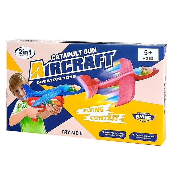 Arminha Lançador de Aviões com Aviãozinho Planador com Luz - Futuro Imagem de Arminha Lançador de Aviões com Aviãozinho Planador com Luz