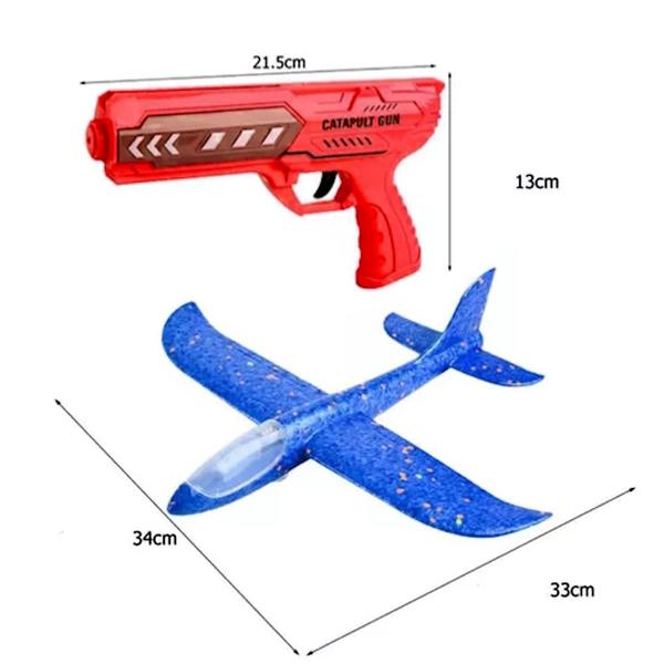 Arminha Lançador de Aviões com Aviãozinho Planador com Luz - Futuro Imagem de Arminha Lançador de Aviões com Aviãozinho Planador com Luz